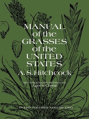 cover image of Manual of the Grasses of the United States, Volume 2